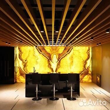 Оникс. декор стен. каменная столешница. панно