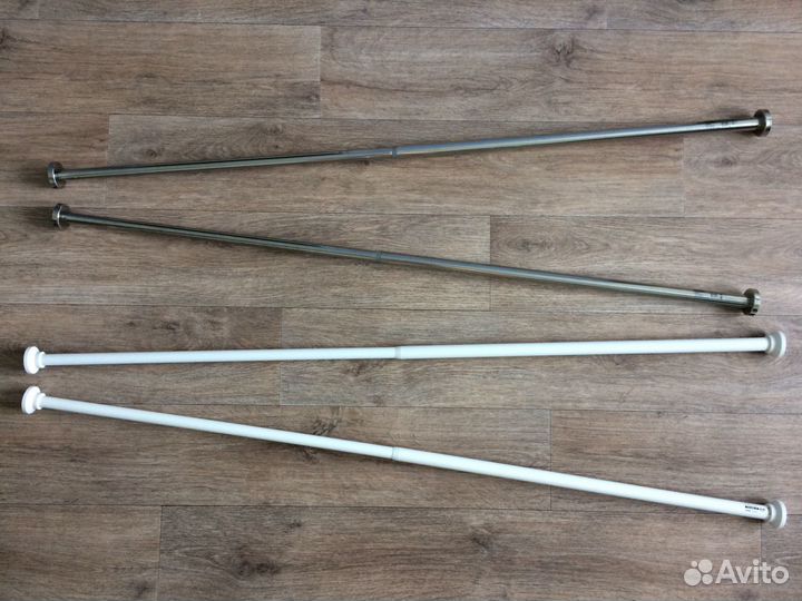 Штанги для шторы в ванную Икеа 0,7-1,2м