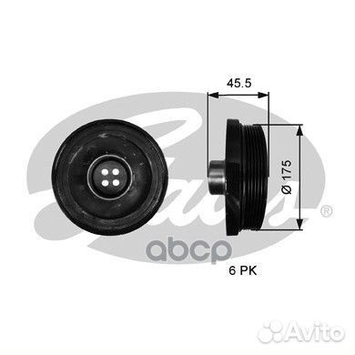 Ременный шкив TVD1136 Gates