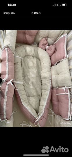 Комплект подушек для детской кроватки