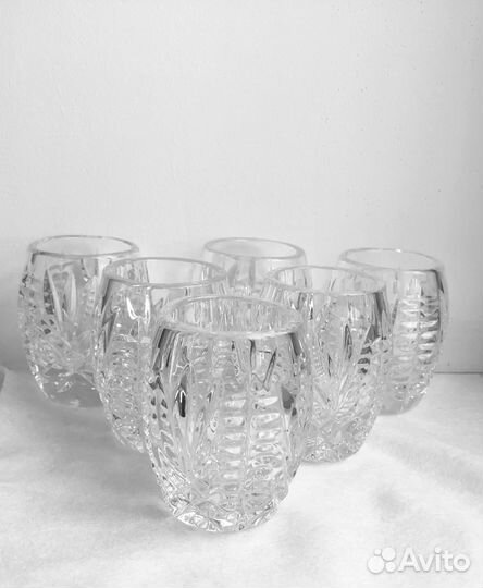 Хрустальные стопки 6 шт