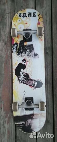 Скейт + чехол (всё бу)