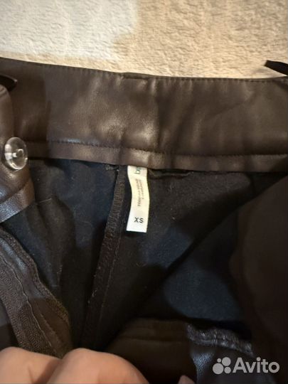 Брюки кожаные