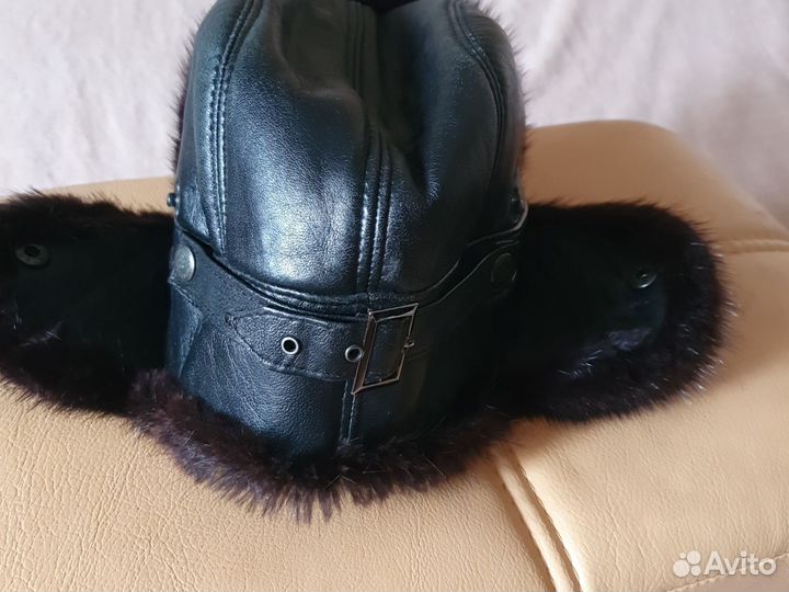 Мужская зимняя шапка ушанка меховая