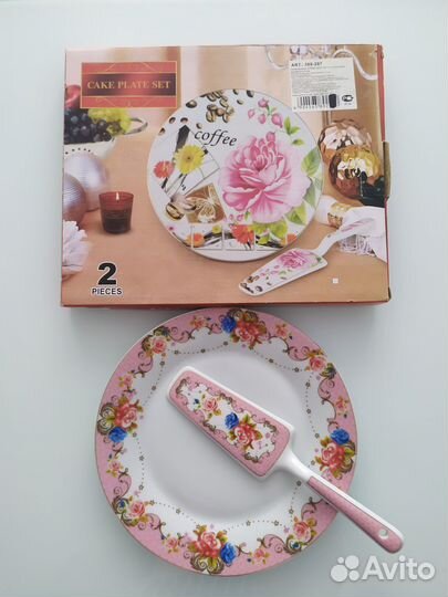 Блюдо для торта с лопаткой / Подставка для торта