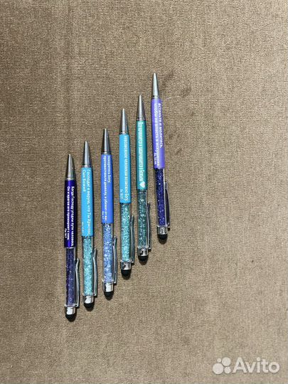 Ручки с кристалами, библейскими надписями