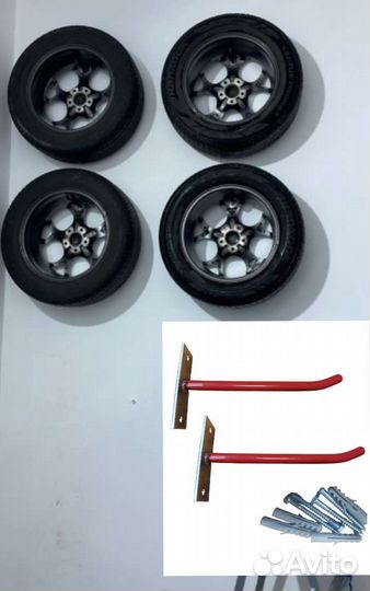 Кронштейны/ держатели для колес 4 шт.(с крепежом)