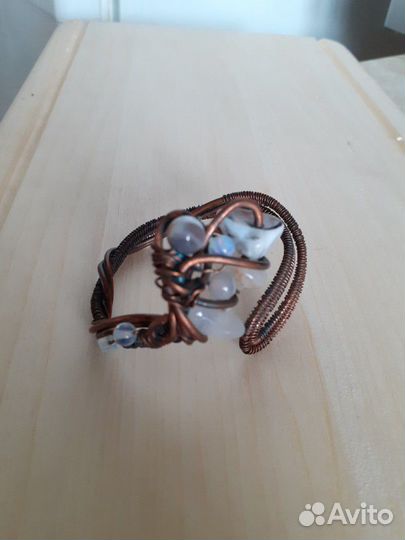 Браслет Ожерелье Заколка волос медь натур.камни
