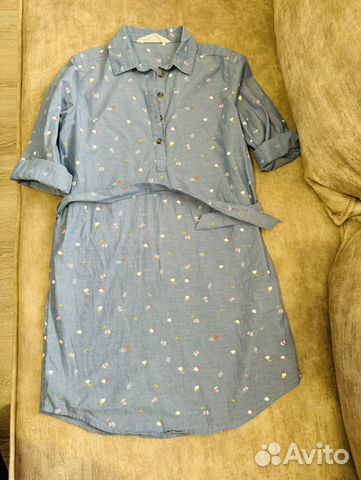 Платье рубашка для девочки H&M