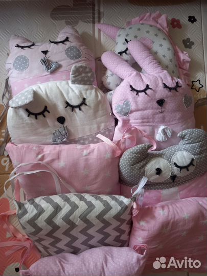 Бортики в детскую кроватку бу