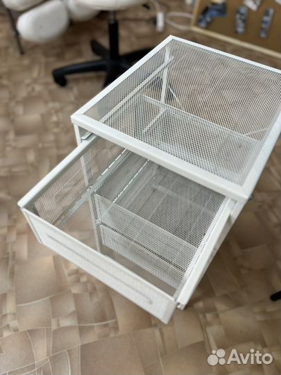Этажерка на колесиках с ящиками икея