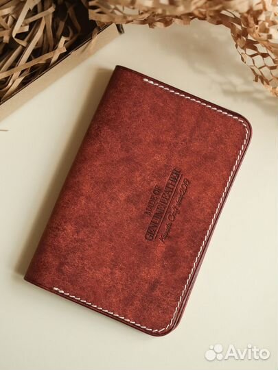 Обложка на паспорт из натуральной кожи