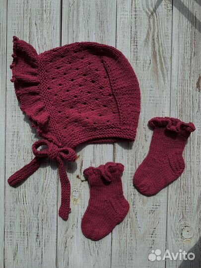 Чепчик вязаный