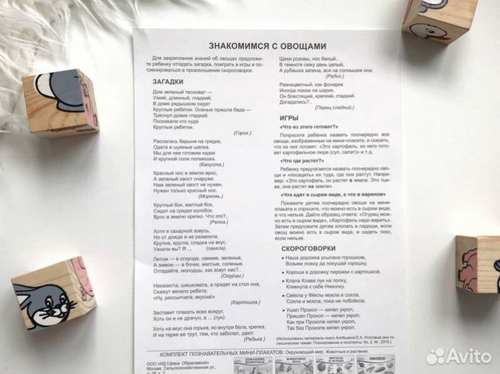 Набор развивающих мини плакатов