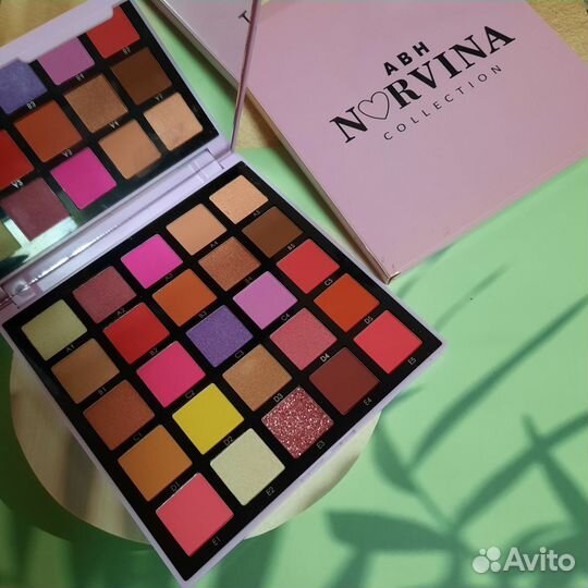 Палетка тени Norvina 25цветов