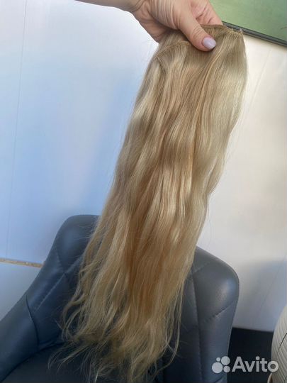 Волосы натуральные на заколках