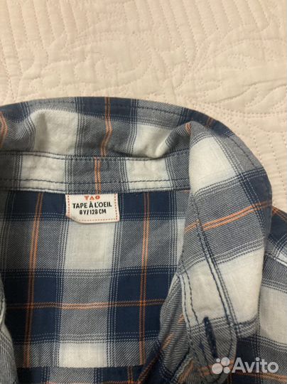 Рубашка детская для мальчиков 128 см