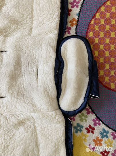 Меховой конверт в коляску