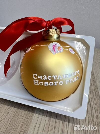 Елочный шар ручной работы