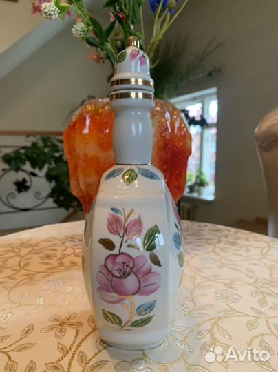 Графин, штоф фарфор Сысерть роспись СССР