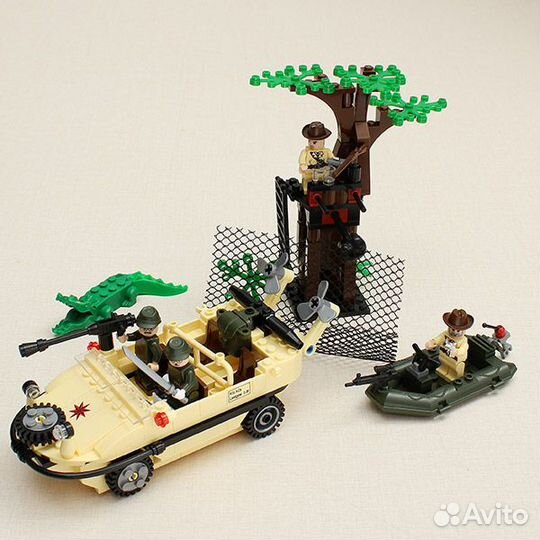 Конструктор аналог lego Машина-амфибия