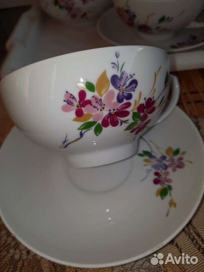 Чайный сервиз Дачный багульник (Дулевский фарфор)