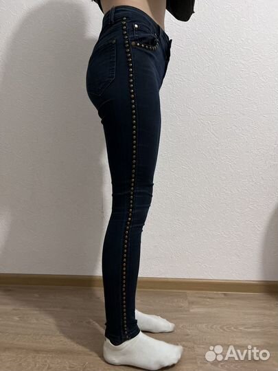 Джинсы темно синие