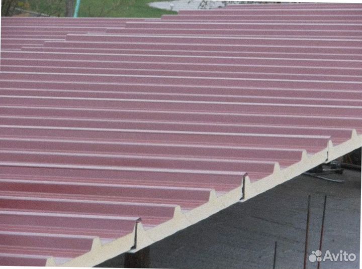 Сэндвич панели (кровельные) PIR от 200 м2