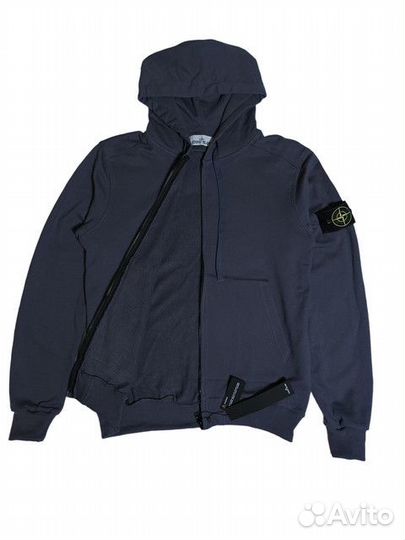 Зип худи Stone Island синяя размер XL