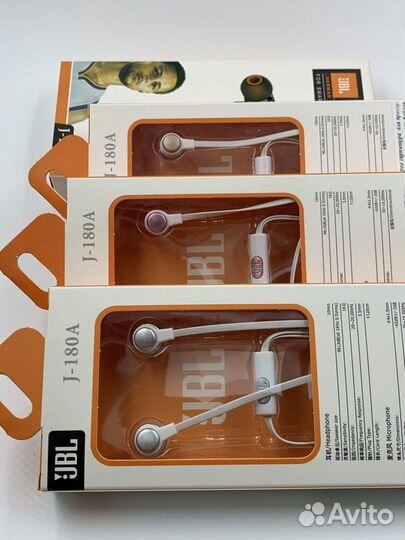 HandsFree (Гарнитура) J-180A белый