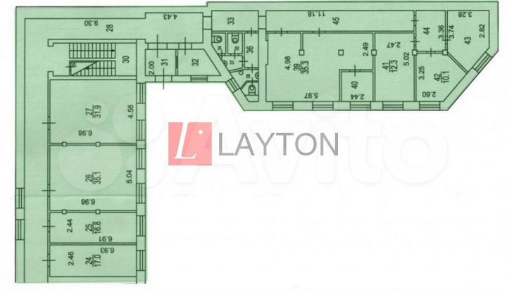 Сдам офисное помещение, 257 м²