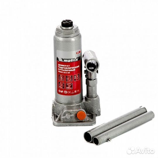 Домкрат Matrix бутылочный, 2 т, 181-345 мм