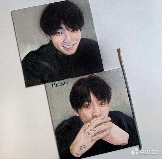 Портрет по фото маслом и акварелью