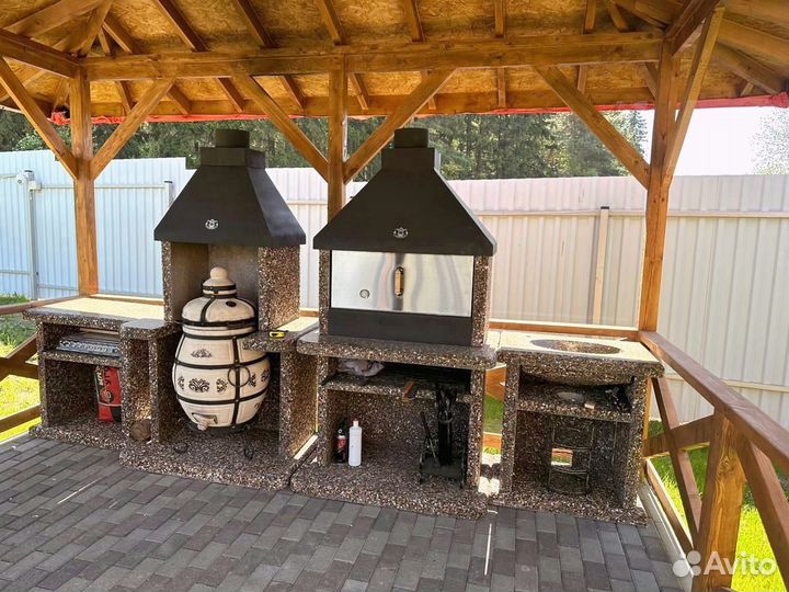 Печь барбекю, печь под казан, гриль,мангал