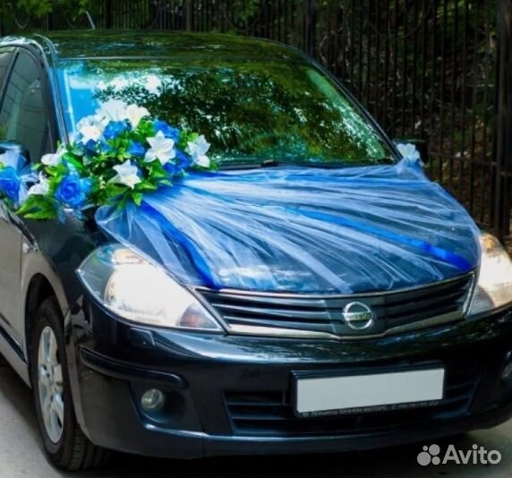 Украшение машины на свадьбу