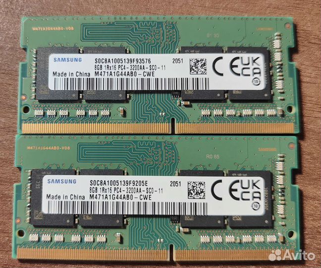 Оперативная память ddr4 8gb samsung 3200