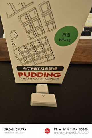 Кейкапы pudding PBT Double Color Белый