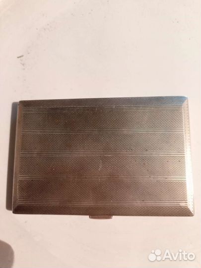 Портсигар серебряный