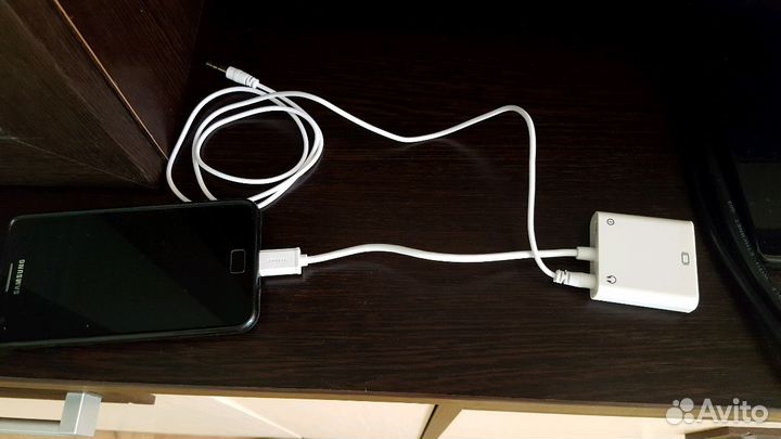 Адаптер для смартфона samsung MHL VGA - USB micro