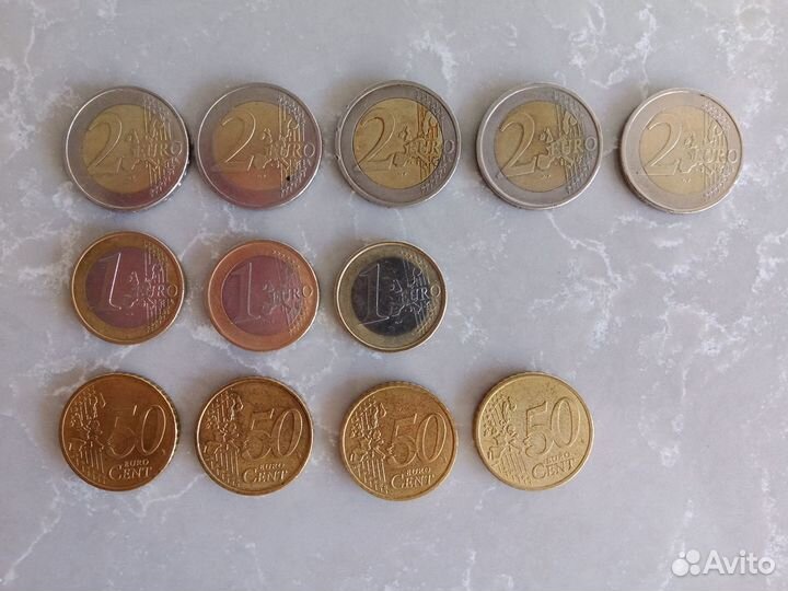 Монеты евро