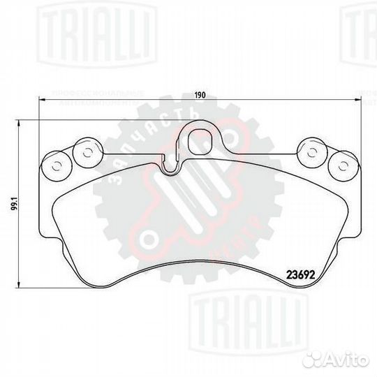 Колодки тормозные дисковые передние для автомобиле