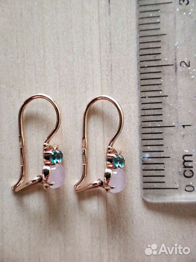 Детские золотые серьги