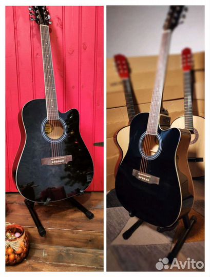 Гитара дредноут+чехол Yamaha
