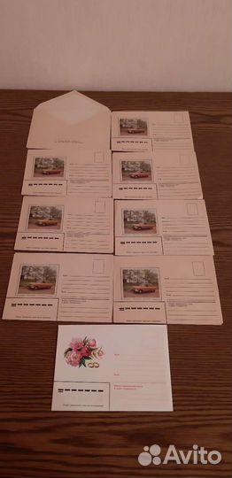 Открытки и конверты почтовые советские