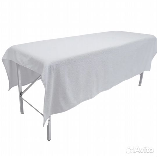 Простыня махровая белая 90*200см. 