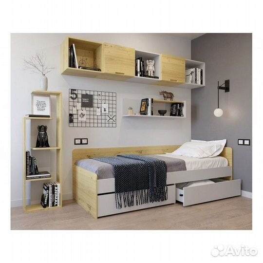 Стол со шкафом письменный компьютерный левый