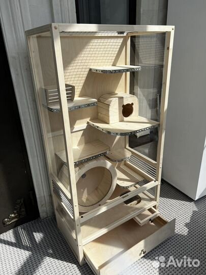 Клетка витрина для шиншиллы крыс хорьков белок