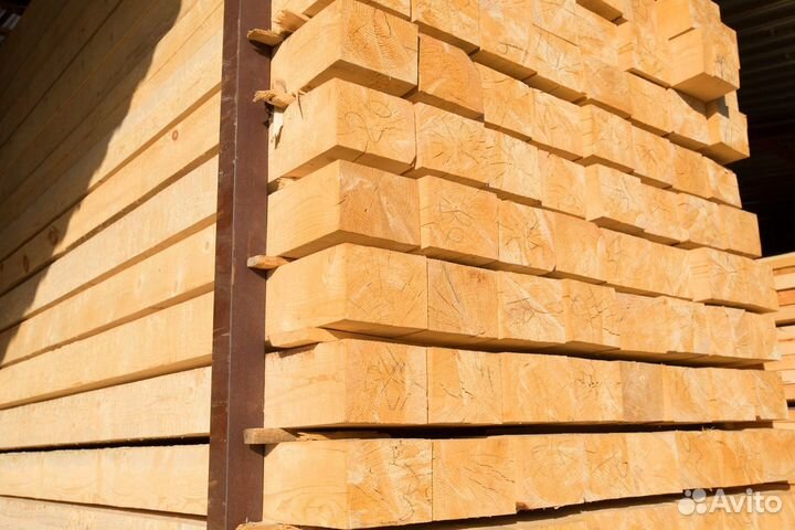 Брус ествественной влажности, 100х200мм, опт