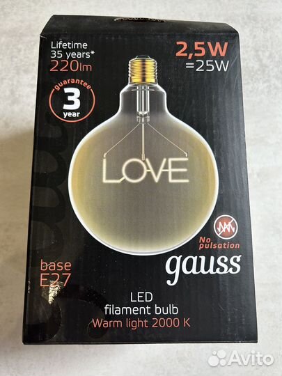 LED лампа gauss