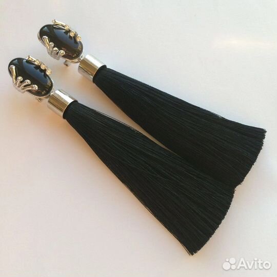Серьги кисточки